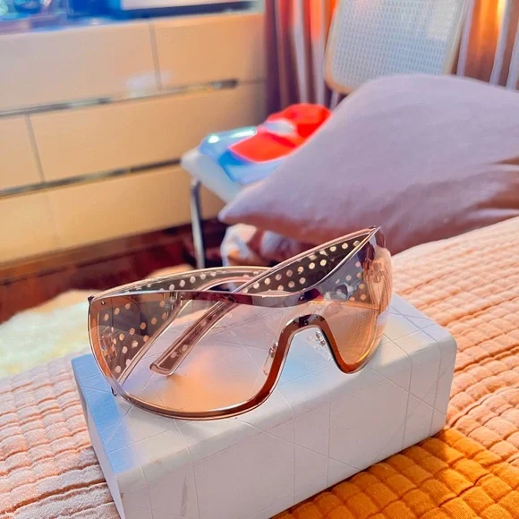 Vintage Dior Quadrille Sunglasses - Picture 2 of 12